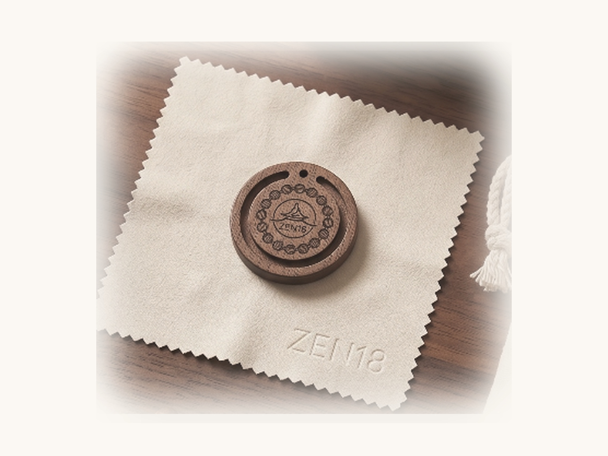 ZEN18 aroma charm and polishing cloth gift set